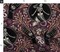 Mermaid Skeleton Spooky Hands Eyes Snake Scary Plants Moths Large Plum Purple Gothic Fantasy Custom Printed Fabric by Spoonflower Various Fabrics by the Yard or Fat Quarter 11955271